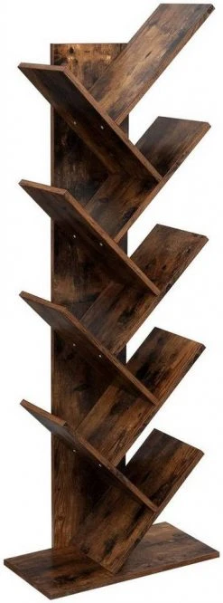 VASAGLE Bücherregal »LBC11BX LBC11WTV1«, Standregal mit 8 Ebenen, in Baumform, für Wohnzimmer, Homeoffice und Büro Vintage, Weiß -Vasagleau Geschaft 04b4c570 5582 4516 b4a2 cb8e145d4cc5