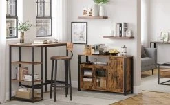 VASAGLE Sideboard »LSC096B01«, Küchenschrank, Aufbewahrungsschrank, mit 3 Türen, Breite 110 cm, für Wohnzimmer, Küche, Esszimmer, vintage -Vasagleau Geschaft 05f76524 64b5 4841 9f54 e39bde078a03