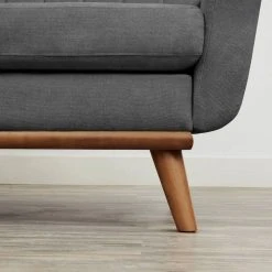 VASAGLE 3-Sitzer »LCS030«, Couch für Wohnzimmer, Beine aus Massivholz, Mid-Century Stil, 191 x 80,5 x 86 cm Beige, Grau -Vasagleau Geschaft 06f713e9 0acb 4118 bd6b e1b1a83cee14