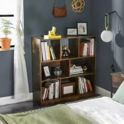 VASAGLE Bücherregal »LBC52BX LBC52NL«, Standregal aus Holz, vintage Eiche 19 VASAGLE Bücherregal »LBC52BX LBC52NL«, Standregal aus Holz, vintage Eiche -Vasagleau Geschaft 076eda2c 21a5 4d7d a89b e9cb8a12916e