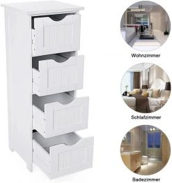 VASAGLE Badkommode »LHC40W LHC040G01«, Badezimmerschrank, Badschrank, weiß Grau, Weiß 24 VASAGLE Badkommode »LHC40W LHC040G01«, Badezimmerschrank, Badschrank, weiß Grau, Weiß -Vasagleau Geschaft 0aa5ce6d 78ae 4465 a8b8 24cdd3144951