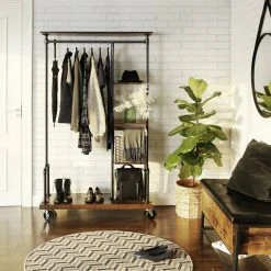 VASAGLE Kleiderständer »HSR66BX«, Schwerlast Garderobenständer auf Rollen, vintage -Vasagleau Geschaft 0ab838c3 6078 4383 be9e ba1ebb1d26f1