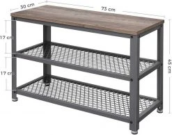 VASAGLE Schuhbank »LBS73 LBS74 LBS078«, Schuhregal mit Sitzfläche, Schuhablage, Flur, verschiedene Größen, vintage Grau -Vasagleau Geschaft 0ad3c495 77fe 42fb b78b 2e092f775278