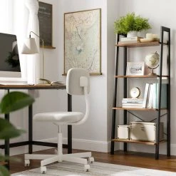 VASAGLE Standregal »LLS44MG LLS44X LLS45X«, Bücherregal, Leiterregal mit 4 Ebenen, vintage Grau -Vasagleau Geschaft 0ad48e1c b5d3 460a b2f2 2113f252e0df