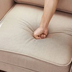 VASAGLE Relaxsessel »LAC003G01 LAC003M01«, Fernsehsessel, Loungesessel, mit Sitzkissen, für Wohnzimmer, Büro Beige, Grau -Vasagleau Geschaft 0b568828 1328 49d9 89d4 0489b4d3c5fa