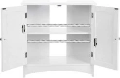 VASAGLE Waschbeckenunterschrank »BBC01WT BBC001G01« Unterschrank, 60 x 60 x 30 cm, Landhausstil Grau, Weiß 23 VASAGLE Waschbeckenunterschrank »BBC01WT BBC001G01« Unterschrank, 60 x 60 x 30 cm, Landhausstil Grau, Weiß -Vasagleau Geschaft 0d55f179 4236 45f8 9ef1 73340b02078b