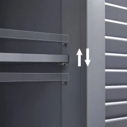 VASAGLE Badkommode »BBC40/040«, Badezimmerschrank, Badezimmerregal, Aufbewahrungsregal, mit 2 Türen Grau, Wei&szlig; -Vasagleau Geschaft 107e4651 d32e 422a a97e a806c4e706a6