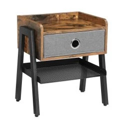 VASAGLE Nachttisch »LET64X«, Beistelltisch, Nachtschrank, Ablage mit herausnehmbarer Stoffschublade -Vasagleau Geschaft 133888c7 800a 4590 a6cb 4c75b4971553