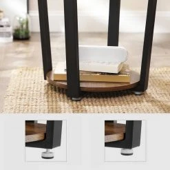 VASAGLE Beistelltisch »LET57X«, Nachttisch, Kaffeetisch, Runder Sofatisch, vintage -Vasagleau Geschaft 145da87b 6cdf 4371 a379 b3e5f0972576