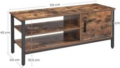 VASAGLE Lowboard »LTV42BX«, TV-schrank, für Fernseher bis 48 Zoll, vintage 14 VASAGLE Lowboard »LTV42BX«, TV-schrank, für Fernseher bis 48 Zoll, vintage -Vasagleau Geschaft 15ebe2ac 20e5 4984 801c b618ea99aa22