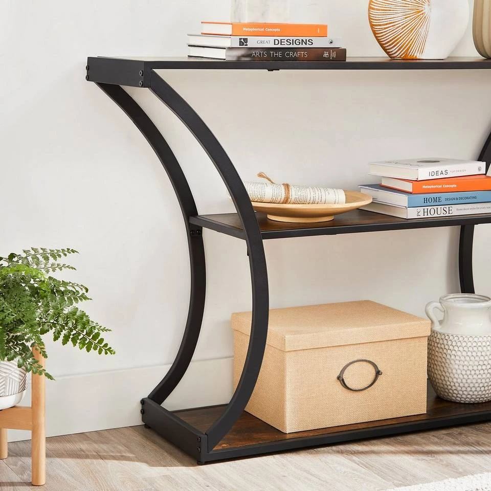 VASAGLE Konsolentisch »LNT089B01«, Flurtisch, verlängerte Tischplatte, Wohnzimmer, Flur, Schlafzimmer, vintage 9 VASAGLE Konsolentisch »LNT089B01«, Flurtisch, verlängerte Tischplatte, Wohnzimmer, Flur, Schlafzimmer, vintage – Bild 7