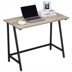 VASAGLE Schreibtisch »LWD40X LWD040B02«, Computertisch, Büro, Arbeitszimmer, einfacher Aufbau, Industrie-Design, 100 x 50 x 75 cm Grau, Vintage -Vasagleau Geschaft 1db15bda 7a20 49ba 9efe cc1525a86d49