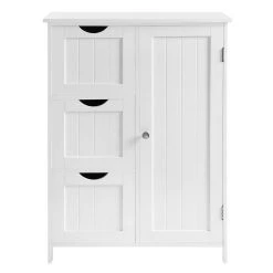 VASAGLE Badkommode »BBC49WT«, Badezimmerschrank, Badschrank, weiß -Vasagleau Geschaft 1db813d7 b56a 41ed a71b 78ef9678d1c2