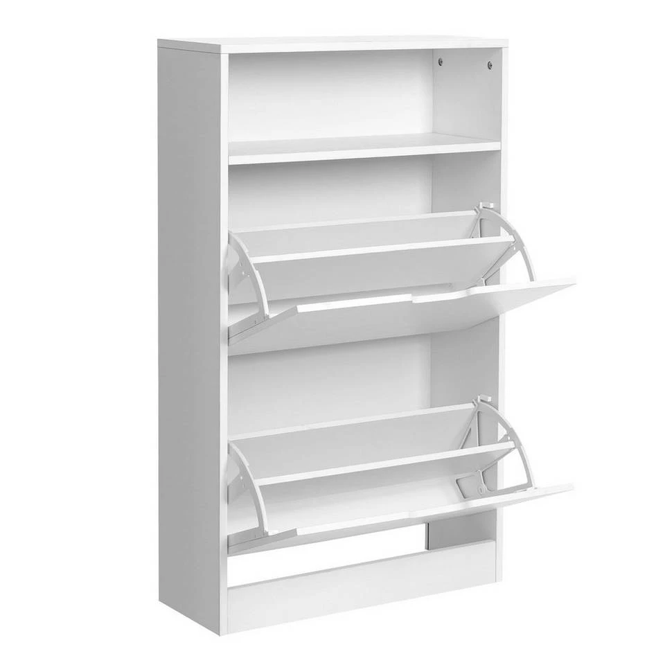 VASAGLE Schuhschrank »LBC040X01 LBC040W01« Schuhregal mit 2 Klappen und mit Zusatzfach, Schuhaufbewahrung, 60 x 24 x 102 cm Vintage, Weiß 18 VASAGLE Schuhschrank »LBC040X01 LBC040W01« Schuhregal mit 2 Klappen und mit Zusatzfach, Schuhaufbewahrung, 60 x 24 x 102 cm Vintage, Weiß – Bild 16