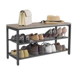 VASAGLE Schuhbank »LBS73 LBS74 LBS078«, Schuhregal mit Sitzfläche, Schuhablage, Flur, verschiedene Größen, vintage Grau -Vasagleau Geschaft 1ffa7867 aaa3 492d a9a3 340633fc6b53