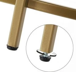 VASAGLE Beistelltisch »LGT20G/020B01«, Beistelltisch rund, kleiner Couchtisch, Glastisch mit Metallgestell, Nachttisch, Sofatisch Gold, Ros&eacute;gold, Schwarz -Vasagleau Geschaft 217ba812 7feb 4af9 a798 4d3a86034648