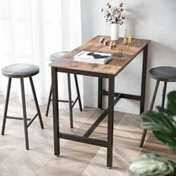 VASAGLE Bartisch »LBT91X«, Holztisch, Esstisch, Küchentisch, Tisch für Cocktails, Küche, vintage