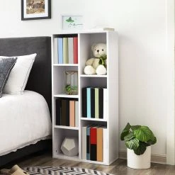 VASAGLE Bücherregal »LBC27NL LBC27WT LBC27BX«, Würfelregal, Standregal, eichefarben Natur, Vintage, Weiß -Vasagleau Geschaft 22dede00 7dfe 4c89 9ea6 cc1d5ab749dc