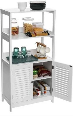 VASAGLE Badkommode »BBC81WT«, Hochschrank, Bücherregal, 60 x 32,5 x 122 cm, weiß 11 VASAGLE Badkommode »BBC81WT«, Hochschrank, Bücherregal, 60 x 32,5 x 122 cm, weiß -Vasagleau Geschaft 24f04309 2d29 4245 b428 641992fa325a