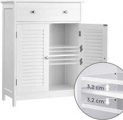 VASAGLE Badkommode »BBC51WT«, Badschrank, 60 x 30 x 80 cm, mattweiß 11 VASAGLE Badkommode »BBC51WT«, Badschrank, 60 x 30 x 80 cm, mattweiß -Vasagleau Geschaft 26215501 5886 4594 b9de d47c11daa9ab