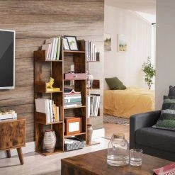 VASAGLE Bücherregal »LBC67BXV1 LBC067W01«, Standregal mit 13 Fächern, Aufbewahrungsregal, 86 x 25 x 140 cm, mit abgerundeten Ecken Vintage, Wei&szlig; -Vasagleau Geschaft 2626fad2 849e 4fbc 9c77 ed2d8596db77