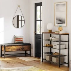 VASAGLE Schuhregal »LBS14 LBS15 LBS016«, Schuhablage mit Gitterebenen und großzügiger Oberfläche für Taschen, Metall, unterschiedliche Höhen, vintage Greige -Vasagleau Geschaft 27c80642 e9b4 4017 adfd 5dfd28130a98