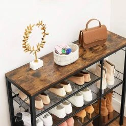 VASAGLE Schuhregal »LBS021B01«, Schuhschrank, für 14 Paar Schuhe, im Eingangsbereich, Industriestil, 100 x 30 x 90 cm -Vasagleau Geschaft 29aa3b0d aad0 4d08 81a5 264c63115df5