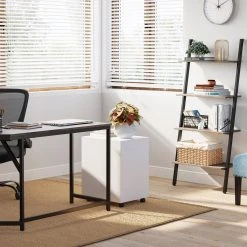 VASAGLE Standregal »LLS43BX LLS043B02«, Leiterregal, Wandregal mit 4 Ebenen, Bücherregal, Wohnzimmer, Küche, vintage Grau -Vasagleau Geschaft 2ab44269 fef4 4785 b37f 39d192889534