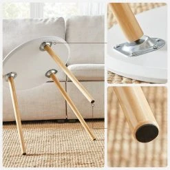 VASAGLE Beistelltisch »LET07WN«, Beistelltisch-Set rund, Sofatische, Couchtische, weiß -Vasagleau Geschaft 2d081003 cca0 44e0 92e5 c73956b1de1e