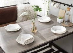 VASAGLE Bartisch »LBT15« (Set, 3-St., mit 2 Barhockern), Bartisch-Set, Esstisch, 120 x 60 x 90 cm, vintage/greige-schwarz Grau -Vasagleau Geschaft 2d6e02f4 4c73 44b5 b710 3f6d1bebf1a8