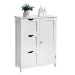 VASAGLE Badkommode »BBC49WT«, Badezimmerschrank, Badschrank, weiß -Vasagleau Geschaft 2e1ccf45 4fba 4790 b58e 6cf5ad92c085