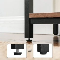 VASAGLE Sideboard »LSC74BX LSC74GD«, Küchenschrank mit 3 offenen Ablagen, Stahlgestell, vintage Braun -Vasagleau Geschaft 2e761153 d8ce 47ce 991a f2b33123edd0