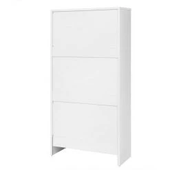 VASAGLE Schuhschrank »LBC03« Schuhregal mit 3 Klappen und Ebenen, perfekt für schmale Flure, 60 x 24 x 120 cm (L x B x H) Eichenfarben, Vintage, Wei&szlig; -Vasagleau Geschaft 33dd98ea 86fc 4015 b93f b00e0cc002ed