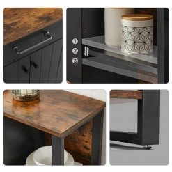 VASAGLE Konsolentisch »LSC103B01«, Sideboard mit Schublade, Türen, Metallgestell, für Wohnzimmer, Flur, vintage 15 VASAGLE Konsolentisch »LSC103B01«, Sideboard mit Schublade, Türen, Metallgestell, für Wohnzimmer, Flur, vintage -Vasagleau Geschaft 34102e33 22d5 4866 aedc e9f68290672b