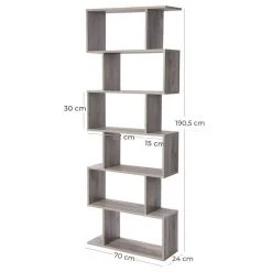 VASAGLE Bücherregal »LBC61BX LBC61WT LBC061M01 LBC41BX«, Standregal, Würfelregal, 4 Fächer, vintage Grau, Wei&szlig; -Vasagleau Geschaft 348f3a76 ae80 4c29 9927 493921992649