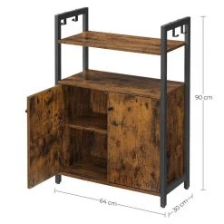 VASAGLE Badkommode »LSC602B01«, Küchenschrank, Badschrank, Beistellschrank mit Ablage, Industrie-Design, vintage -Vasagleau Geschaft 34eaa06a 33a5 4567 9f52 7f7e07dac912