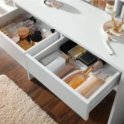 VASAGLE Schminktisch »RDT114W01«, Frisiertisch,Kosmetiktisch mit Spiegel und Glühbirnen, mit 2 Schubladen,weiß -Vasagleau Geschaft 35e8b143 b71a 4b8f 8383 b6157ae2dfbb