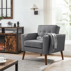 VASAGLE Relaxsessel »LAC003G01 LAC003M01«, Fernsehsessel, Loungesessel, mit Sitzkissen, für Wohnzimmer, Büro Beige, Grau -Vasagleau Geschaft 3623697a f9e2 4ff4 b0cc 02ccc02cb7df