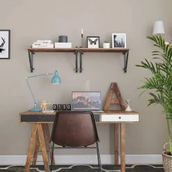 VASAGLE Wandregal »LCR01BX«, Hängeregal, 2er Set, 60 x 20 x 33 cm (L x B x H), Industrie-Design -Vasagleau Geschaft 363f2591 5932 41fa bd64 b10c7f559b3c