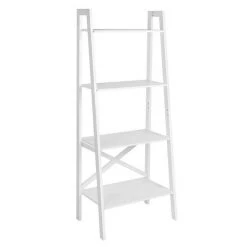 VASAGLE Standregal »LLS200N01 LLS200W01«, Bücherregal, Leiterregal mit 4 Ebenen Natur, Weiß -Vasagleau Geschaft 368a4976 6646 45ec 943f 7dbb3cd8bbf0