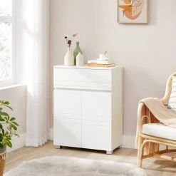 VASAGLE Badkommode »BBK140W01«, Badezimmerschrank, Sideboard mit Schublade, Badezimmer, Flur, 60 x 30 x 80 cm, weiß -Vasagleau Geschaft 385ddf0f 7148 4b8a 8266 2ad36b0d89e9