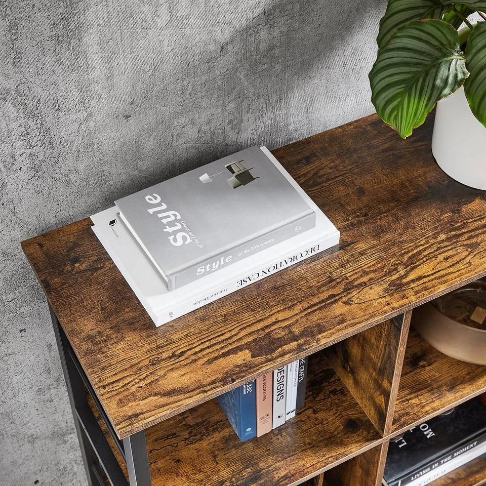 VASAGLE Bücherregal »LLS104B01«, Standregal mit 6 Fächern, offen, Aufbewahrungsregal, Wohnzimmer, Schlafzimmer, 120 x 33 x 80 cm, vintage 9 VASAGLE Bücherregal »LLS104B01«, Standregal mit 6 Fächern, offen, Aufbewahrungsregal, Wohnzimmer, Schlafzimmer, 120 x 33 x 80 cm, vintage – Bild 7