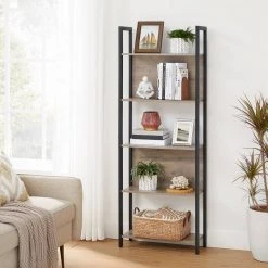 VASAGLE Bücherregal »LLS025B01 LLS025B02«, Standregal, Küchenregal, 5 offenen Regalebenen, Flur, Küche, Büro Grau, Vintage -Vasagleau Geschaft 3ba7acde ee78 4aff 8bea 8ae7fc6966ce