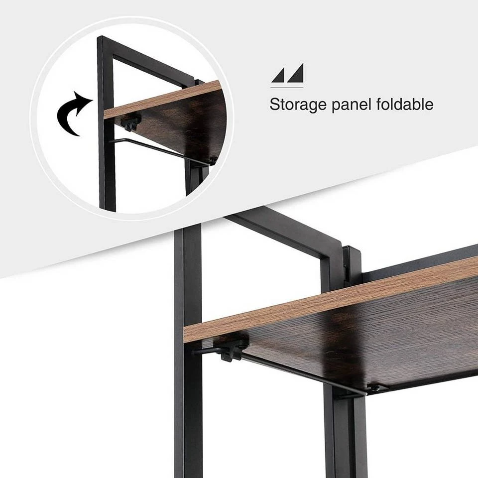 VASAGLE Standregal »LLS66X LLS88X«, Standregal, Bücherregal, Klappregal, vintage 6 VASAGLE Standregal »LLS66X LLS88X«, Standregal, Bücherregal, Klappregal, vintage – Bild 4