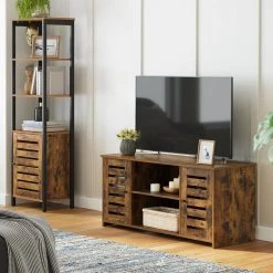VASAGLE Lowboard »LTV102X01«, TV-Schrank, TV-Regal, mit offene Fächer, verstellbare Ablagen, für Fernseher bis zu 43 Zoll -Vasagleau Geschaft 4044ca98 fec0 4d47 86f4 5a2f784f6f7a