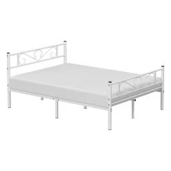 VASAGLE Metallbett »RMB061 RMB063«, Einzelbett, Doppelbett, mit Lattenrost und Bettgestell, für kleine Räume, Gästebett Schwarz, Weiß -Vasagleau Geschaft 449e47c3 7213 486d b363 407efdec7306