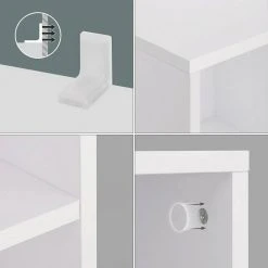 VASAGLE Raumteiler »LBC203 LBC24«, Würfelregal, Bücherschrank, freistehend, als Dekoration, Wohnzimmer, Schlafzimmer, Kinderzimmer Eiche Hell, Weiß, Vintage -Vasagleau Geschaft 454ffa97 5e5d 4c7e be68 8e649f918244