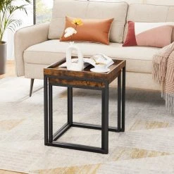 VASAGLE Beistelltisch »LNT222B01«, Sideboard, 2er Set, für Wohnzimmer, Esszimmer, Schlafzimmer, vintage -Vasagleau Geschaft 45d0bda1 6b20 41a8 b240 2fcce9966071