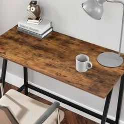 VASAGLE Schreibtisch »LWD40X LWD040B02«, Computertisch, Büro, Arbeitszimmer, einfacher Aufbau, Industrie-Design, 100 x 50 x 75 cm Grau, Vintage -Vasagleau Geschaft 46ceaed6 c1d0 44a0 b4d6 c170114945ec