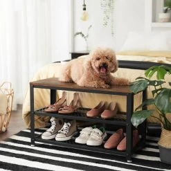 VASAGLE Schuhbank »LBS73 LBS74 LBS078«, Schuhregal mit Sitzfläche, Schuhablage, Flur, verschiedene Größen, vintage Grau -Vasagleau Geschaft 47c1030a 3ba0 4c02 a21c dfa4ecd0c75e